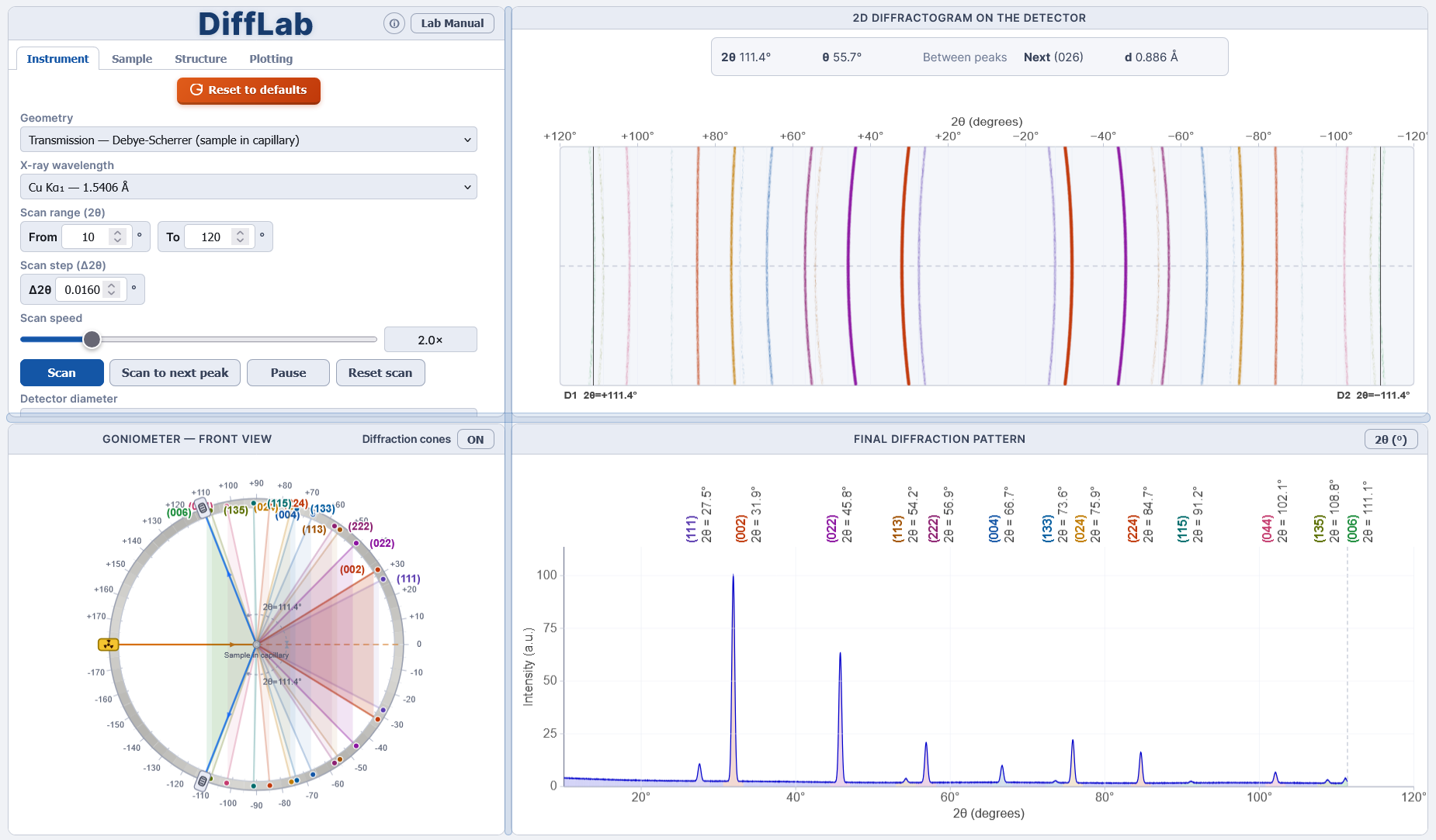 Zrzut ekranu symulatora